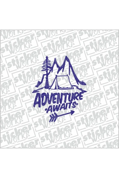 Adventure Awaits Sticker