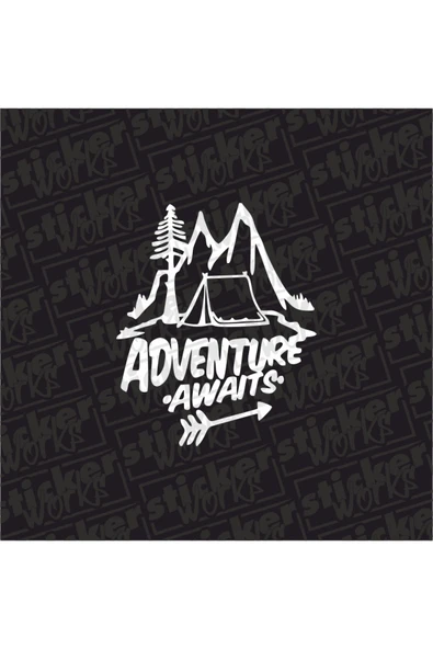 Adventure Awaits Sticker ürün görseli 1
