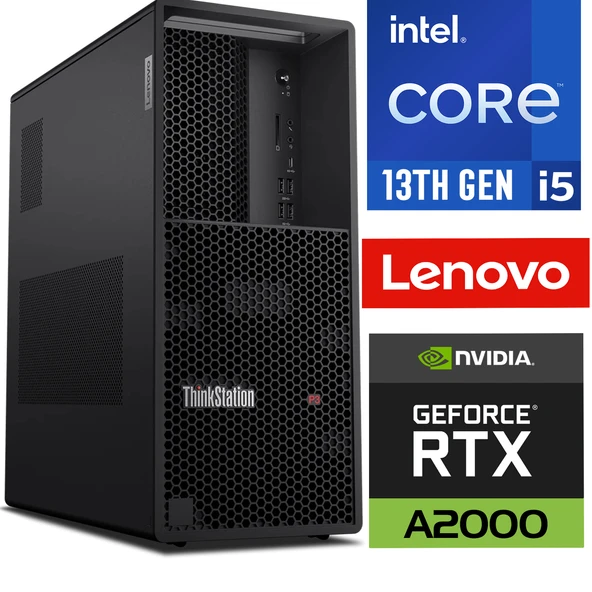 Lenovo DWS ThinkStation P3 Intel Core i5-13600K vPro 64GB 1TB SSD 12 GB RTXA2000 W11P 30GS005QTR 002