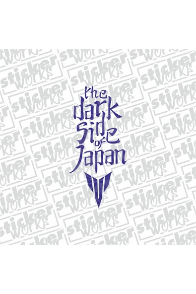 The Dark Side Of Japan Sticker - PARLAMENT MAVİ ürün görseli 1