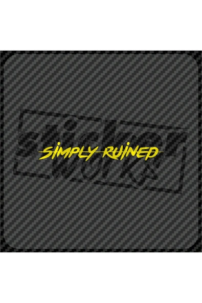 Simply Ruined Sticker
