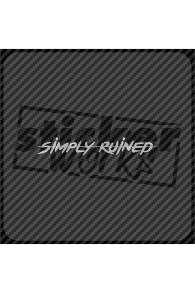 Simply Ruined Sticker ürün görseli 1