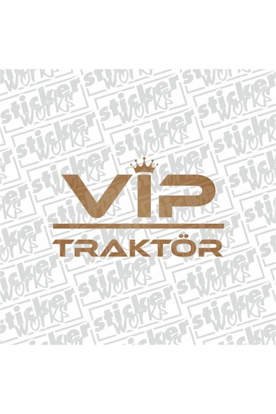 Vip Traktör Sticker