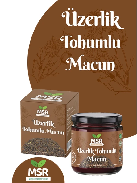 MSR BİTKİSEL DOGAL ÜRÜNLER Üzerlik Tohumlu Hemoroid, Macunu 370g