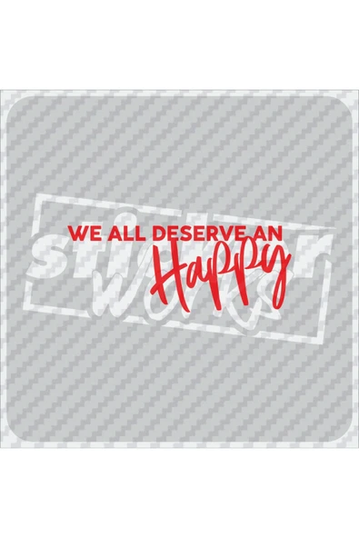 We All Deverse An Happy Sticker ürün görseli 1
