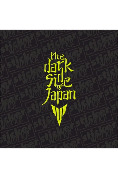 The Dark Side Of Japan Sticker - NEON SARI ürün görseli 1