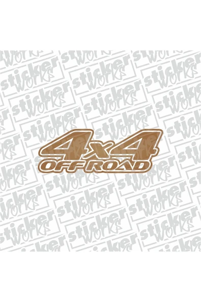 4x4 Offroad Sticker ürün görseli 1