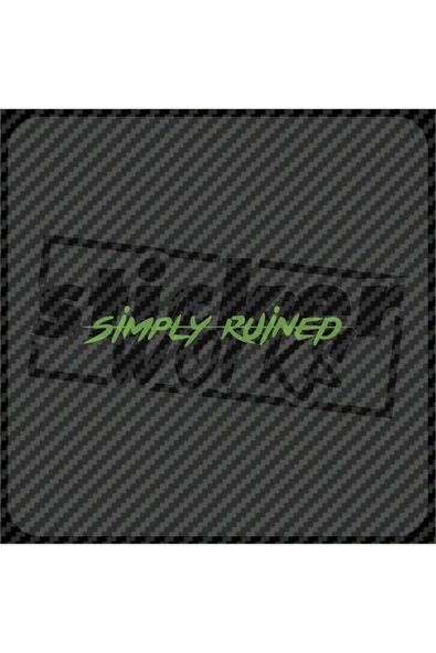 Simply Ruined Sticker