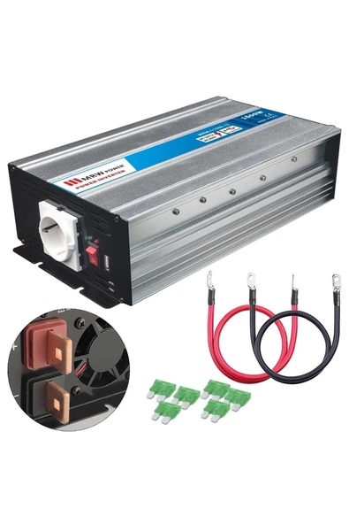 İNVERTER MODİFİYE SİNÜS 12V 1500W MERVESAN MRW-I-1500-12