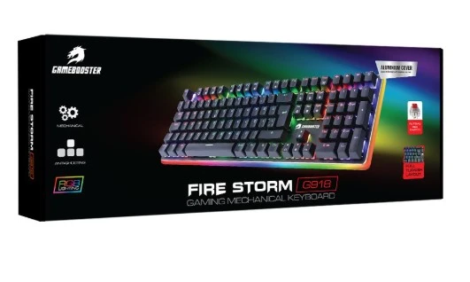 GameBooster G918 Fire Storm RGB Red Switch Mekanik Beyaz Oyun Klavyesi - 5