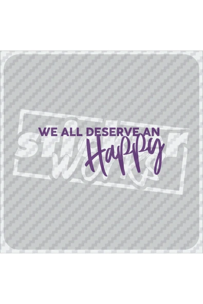 We All Deverse An Happy Sticker ürün görseli 1