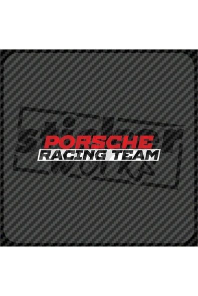 Ön Cam Porsche Racing Team Sticker - 1