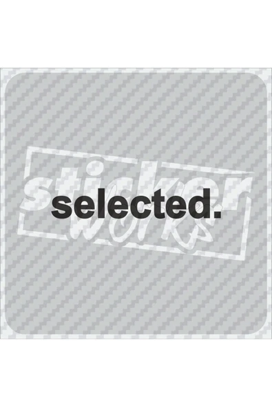 Selected Sticker SİYAH ürün görseli 1