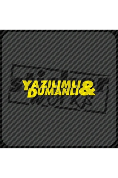 Yazılımlı Dumanlı Sticker