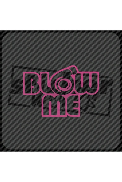Blow Me Sticker PEMBE ürün görseli 1