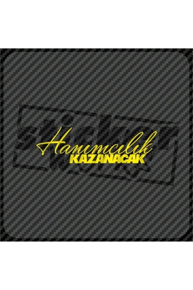 Hanımcılık Kazanıcak Sticker ürün görseli 1