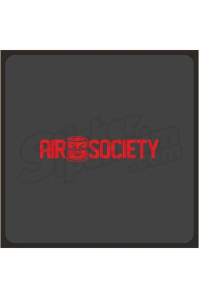 Air Society Ön Cam Sticker