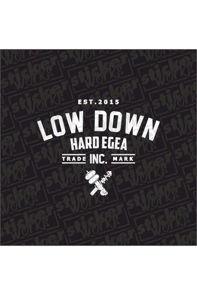 Low Down Hard Egea Arka Cam Sticker