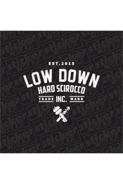 Low Down Hard Scrirocco Arka Cam Sticker ürün görseli 1