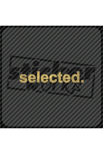 Selected Sticker ALTIN SARI ürün görseli 1