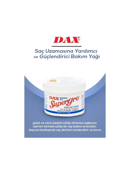Dax Supergro 198 gr - Yavaş Uzayan Saçlara Özel Saç Bakım Yağı