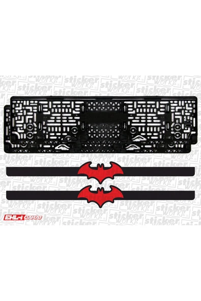 Batman Takmatik Plakalık- Kırmızı ürün görseli 1