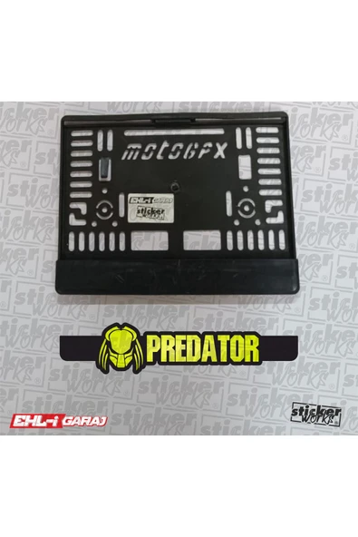 Predatör Motor Plakalık - NEON SARI ürün görseli 1