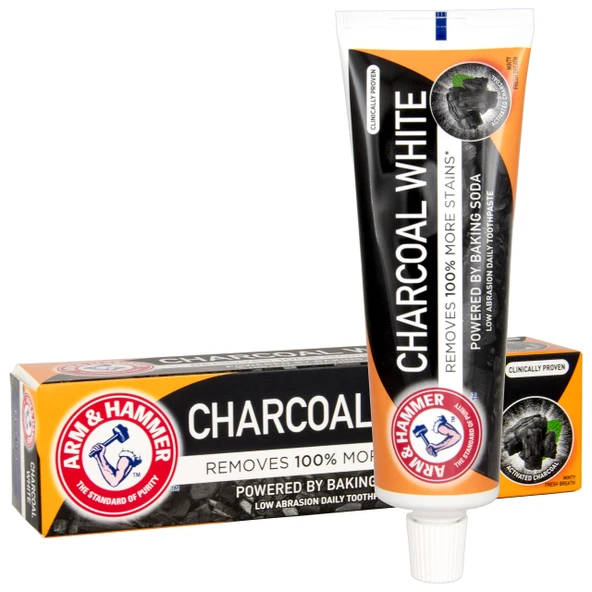 Arm&Hammer Charcoal White Kömür Beyazlatıcı Diş Macunu 75Ml
