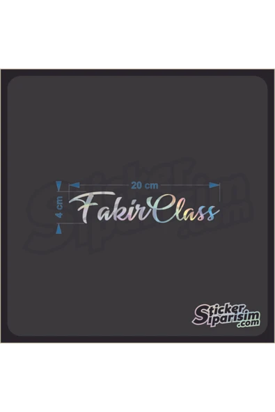 Fakir Class Hologram Sticker - Resim 2