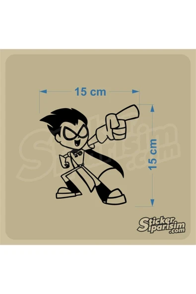 Siyah Laptop Robin Sticker - 2