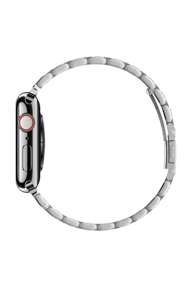 Spigen Apple Watch Serisi (49mm/45mm/44mm/42mm) Kayış Kordon, Watch Modern Fit Silver