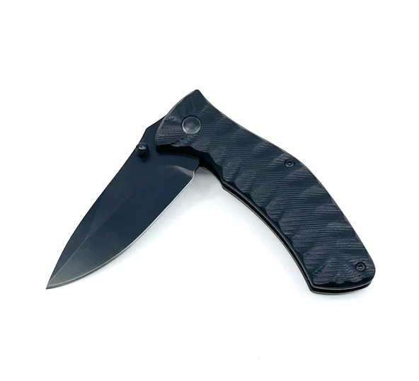 Metal EDC Çakı Siyah - Taşıma Kılıfıyla Birlikte - 4