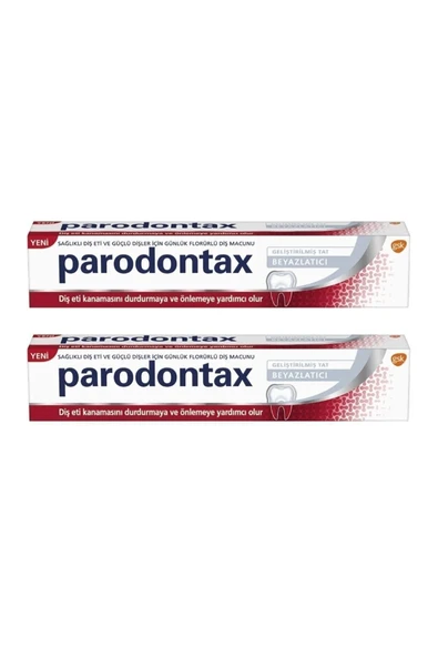 Parodontax Geliştirilmiş Tat Beyazlatici Diş Macunu 1+1 75 Ml