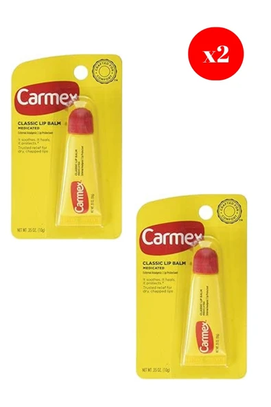 Carmex Classic Lip Balm Medicated 10 Gr X2 ADET