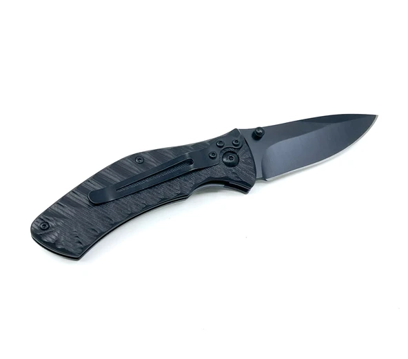 Metal EDC Çakı Siyah - Taşıma Kılıfıyla Birlikte - 3