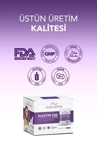 Colastin 7500 Mg Kolajen 200 Mg Elastin 30 Adet Toz Saşe | Kolay Ve Yumuşak Içim - Resim 3