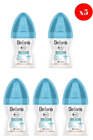 Defans Vücut Losyonu Su Bazlı Yağsız Formül 100 ML X5 ADET