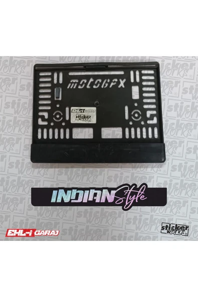 İndian Style Motor Hologram Plakalık
