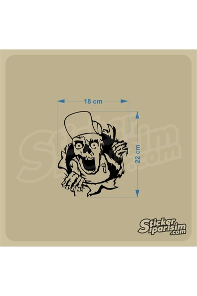 Klozet Zombie Sticker - 2