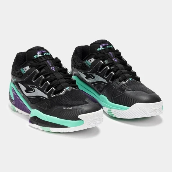 Joma Slam Erkek Siyah Toprak - Sert Kort Tenis & Padel Ayakkabısı TSLAMS2501OM - 4