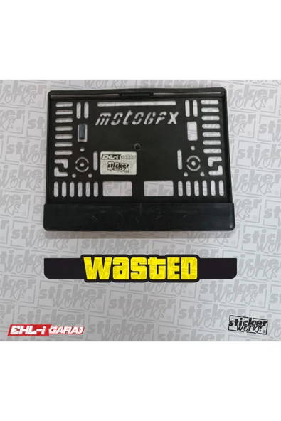 Wasted Motor Plakalık  - SARI