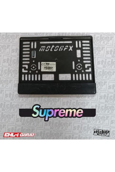 Supreme HOLOGRAM Motor Plakalık