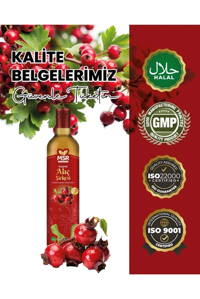 MSR BİTKİSEL DOGAL ÜRÜNLER Alıç Sirkesi 500ml - 5