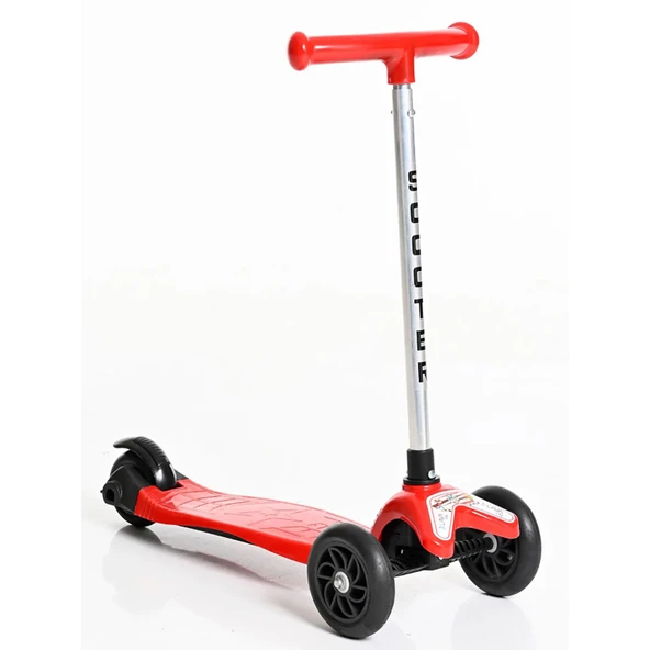 Hippie Yükseklik Ayarlı Scooter - Kırmızı