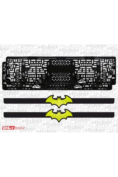 Batman Takmatik Plakalık - Neon Sarı