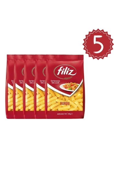 FİLİZ Filiz Burgu Makarna 500grx5 adet ürün görseli