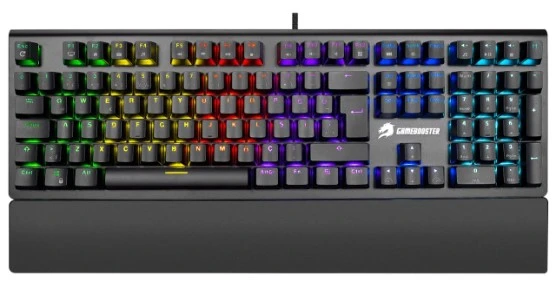 GameBooster G908 Bolt Rainbow Aydınlatmalı Red Switch Mekanik Bileklikli Oyun Klavyesi - 2