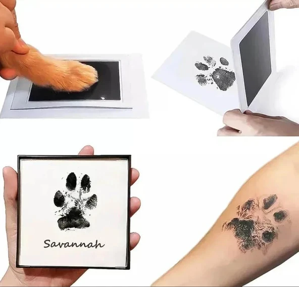 Süslüpati Kedi Köpek Pati İzi Fotoğraf Çerçevesi Seti