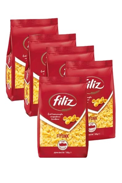 FİLİZ Fiyonk Makarna 500 gr, 5 adet ürün görseli