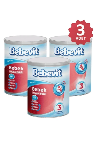 Bebevit 3 Bebek Devam Sütü 400 gr X 3 ADET